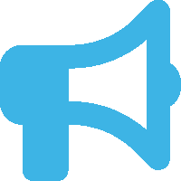 Bullhorn icon representing the marketing resources you'll access with Clearwater property management services